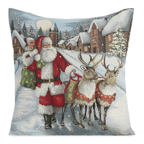 Tapiserijska jastučnica 45x45 cm pamučna s božićnim motivom GOB