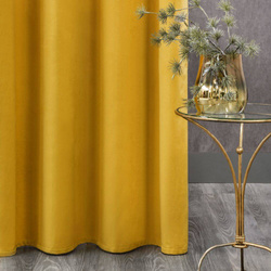 Zavjesa od jednobojnog mekog baršuna trakasta 140x270 cm ružičasta ROSA  