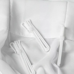 Bijela šifonska zavjesa 80x270 cm FLEX 1:1,5 - Ruby