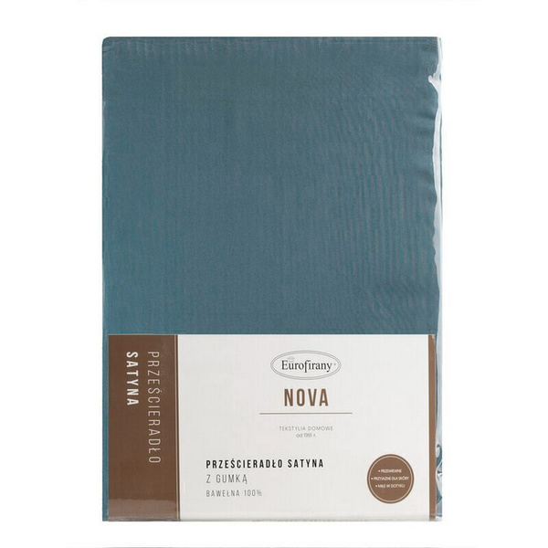 Plahta od pamučnog satena s gumicom 100X200 cm, vis.25 cm NOVA