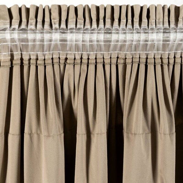 Zavjesa 140x270 na traci AURA s volanima