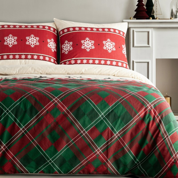 Božićna posteljina 140x200 cm, ranforce pamuk