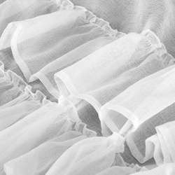 Zavjesa od etamina, ukrašena volanima na dnu 300x250 na traci Dani