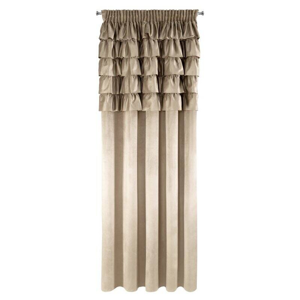 Zavjesa 140x270 na traci AURA s volanima