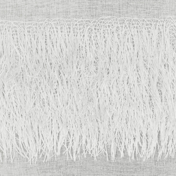 Zavjesa 140x250 od gaze ukrašena moher koncem Margaret 3