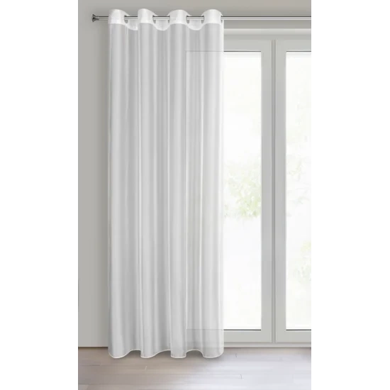 Zavjesa izrađena od lagane, sjajne organze završene šavom za utezanje 140x260 Anabel 