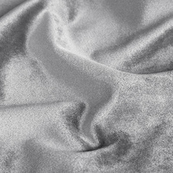 Srebrna zavjesa od sjajnog baršuna 140x270 cm traka - CAMERON