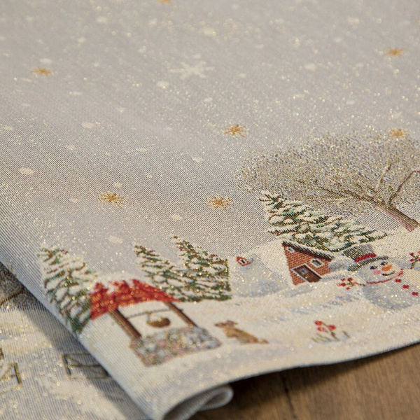 Tapiserijski nadstolnjak 40x100 cm ukrašen božićnim motivom