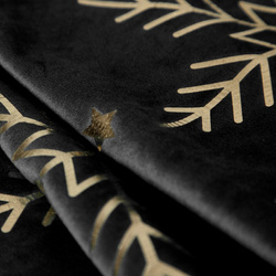 Božićni stolnjak 85x85 cm, baršunasta salveta ukrašena pahuljicama