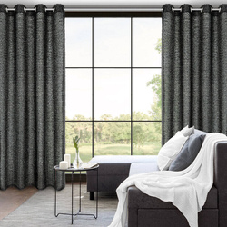 EVA MINGE gotova zavjesa 135x250 izrađena od šifona ukrašena moher koncem i suptilnim volanima TIFFANY 