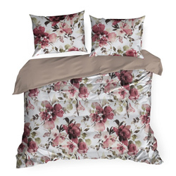 Posteljina 160x200 cm od pamučnog satena s cvjetnim uzorkom SPRING