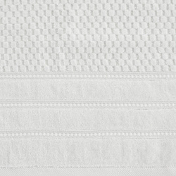 Pahuljasti ručnik 70x140 s reljefnom kariranom teksturom i baršunastim rubom, 500 g/m2 Adore