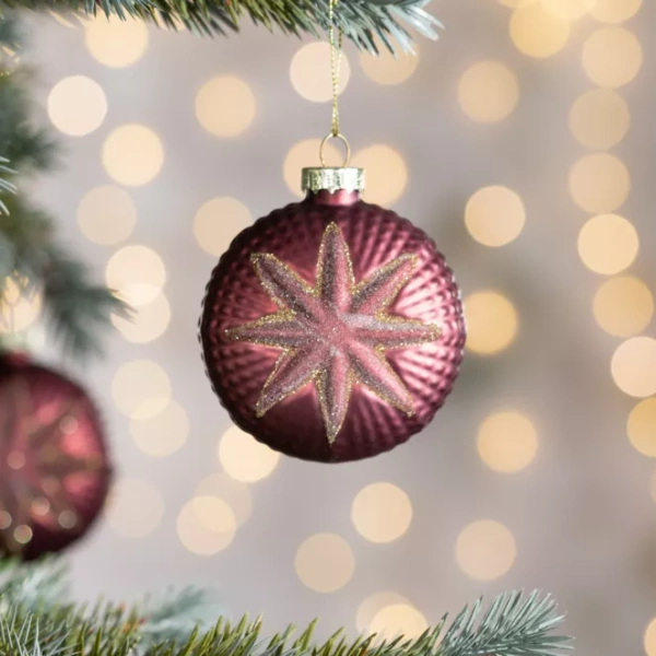 Staklena kugla za božićno drvce ∅ 8cm