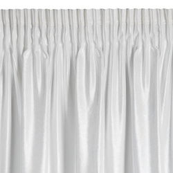 Srebrna zavjesa od sjajnog baršuna 140x270 cm traka - CAMERON