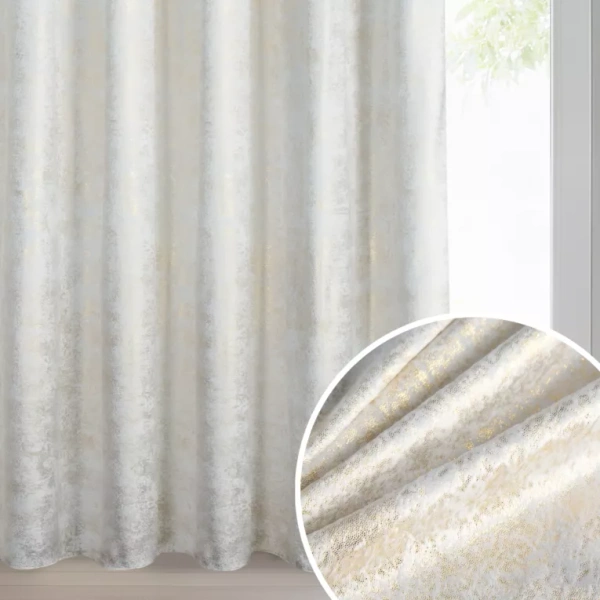 Baršunasta zavjesa sa sjajnim printom, 135x270 cm, traka - AVENA