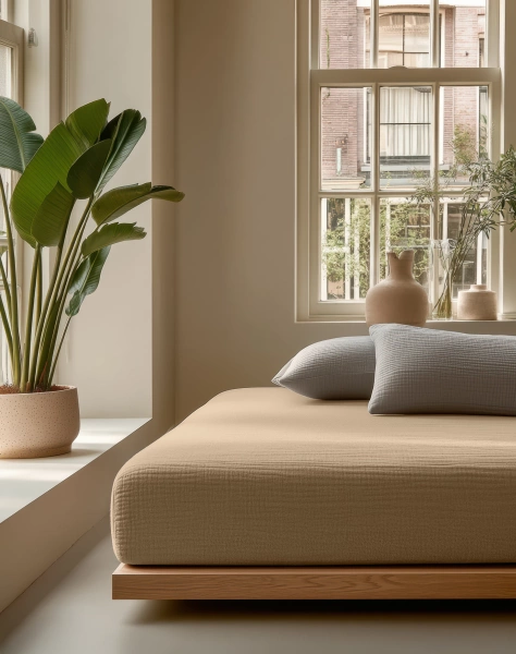 Muslin plahta s gumicom 140x200 + 30 cm, Dreamhouse Muslin