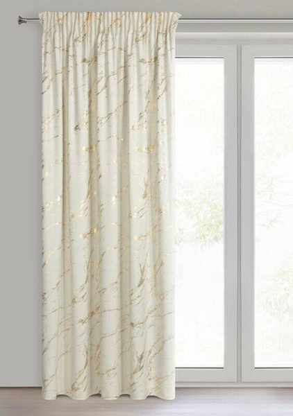 Gotova zavjesa 140x270 od baršuna ukrašena sjajnim mramorom Molly