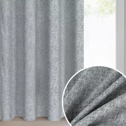 Zavjesa od mat tkanine s melange efektom, 140x250 cm, s ušicama - ADELINA