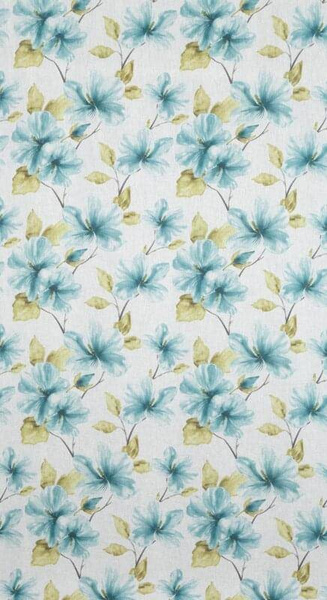 Zavjesa od svijetlog etamina sa printom cvijeća, poluprozirna 140x250 Sofia