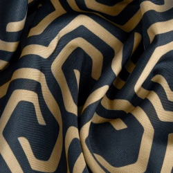 Zavjesa od oxford tkanine sa geometrijskim motivom  140x250 Juliet