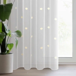 Dječja zavjesa s cvijećem izvezenim lepršavim koncem 140x250 Elsa