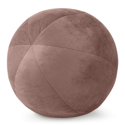 Ukrasni jastuk, kugla O 24 cm od baršuna s kontrastnim rubom Gaja  