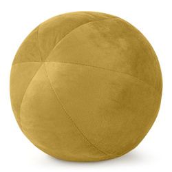 Ukrasni jastuk, kugla O 24 cm od baršuna s kontrastnim rubom Gaja  