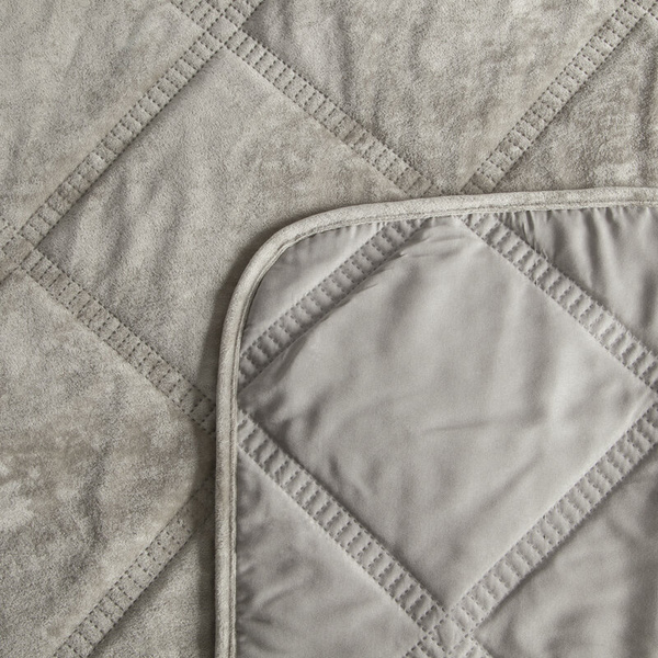 Baršunasti prekrivač za krevet 170x210 cm ukrašen prošivanjem Velvet  1