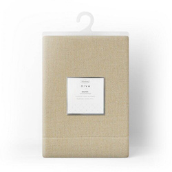 Nadtolnjak 40x140 s lanenim tkanjem i sjajnim koncem, završen dvostrukom trakom na rubovima BIANCA 1