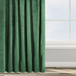 Zavjesa od jednobojnog mekog baršuna trakasta 140x270 cm ružičasta ROSA  