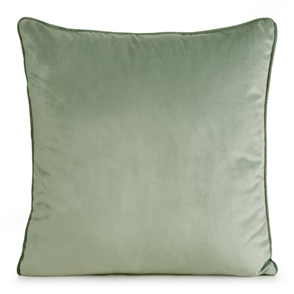 Jastučnica 45x45 od baršuna s nježnim sjajem i ukrasnim rubom Gaja