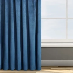 Zavjesa od jednobojnog mekog baršuna trakasta 140x270 cm ružičasta ROSA