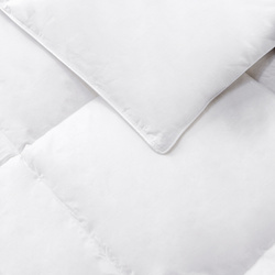 Cjelogodišnji dvodijelni poplun od paperja i perja 140x200 bijeli  Luna 300 + 200 gr/m2 