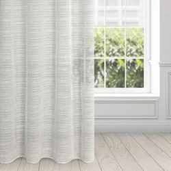 Zavjesa s poprečnim prugama, poluprozirna 140x250 bež boja Aria