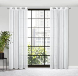 Zavjesa od glatke tkanine prirodnog izgleda 140x260 Kalia