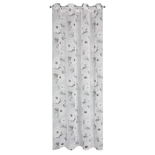 Zavjesa od mat etamina sa cvjetnim motivom 140x250 Bessy