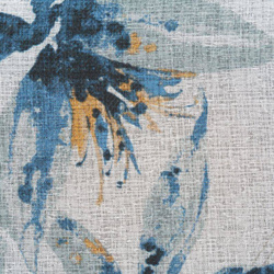 Zavjesa od etamina s printom egzotičnog lišća, polprozirna 140x250 Aida