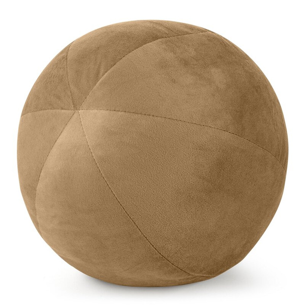 Ukrasni jastuk, kugla O 24 cm od baršuna s kontrastnim rubom Gaja  