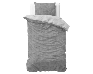 Posteljina od flanela 140x220 siva, mekana na dodir Washed Cotton