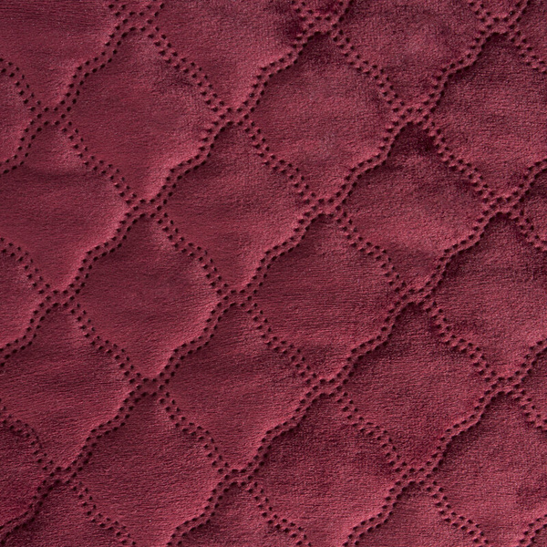 Baršunasti prekrivač za krevet 170x210 cm ukrašen vrućim prošivanjem u arabesknom uzorku - kolekcija AMAROSA