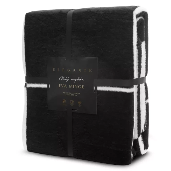 Pamučno-akrilna topla deka 220x240 cm s geometrijskim printom ELEGANTE Eva Minge