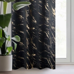 Gotova zavjesa 140x250 od baršuna ukrašena sjajnim mramorom Molly