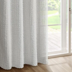 EVA MINGE gotova zavjesa 135x250 izrađena od šifona ukrašena moher koncem i suptilnim volanima TIFFANY