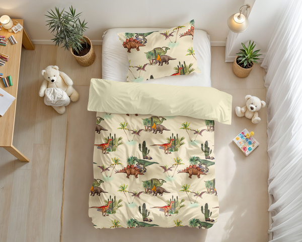 Dječji set posteljine 140x200/220, dinosauri