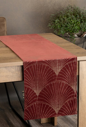 Baršunasti nadstolnjak 35x140 s velikim art deco lepezastim uzorkom Blink 14