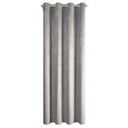 Baršunasta zavjesa ukrašena sjajnim printom, 135x250 cm, zlatne rupice - BETHY