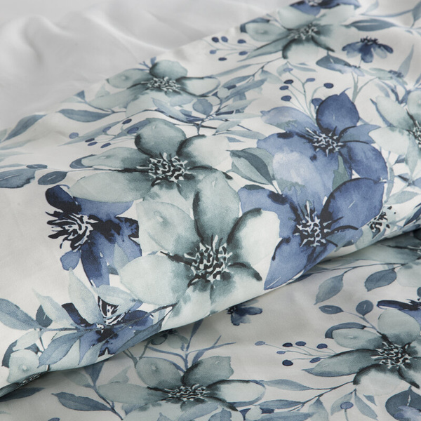 Posteljina 220x200 cm od pamučnog satena s cvjetnim uzorkom SPRING