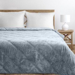 Baršunasti prekrivač za krevet 240x220 cm ukrašen prošivanjem Velvet  1
