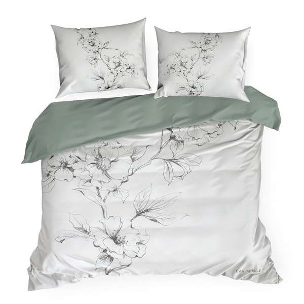 Posteljina 220x200 cm od egipatskog pamučnog makosatina, s dizajnerskim printom Eve Minge