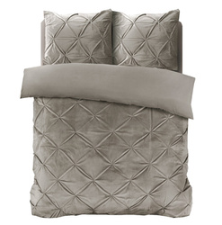 Baršunasta posteljina 200x200/220, mekana ukrašena prošivom romba Pintuck Velvet